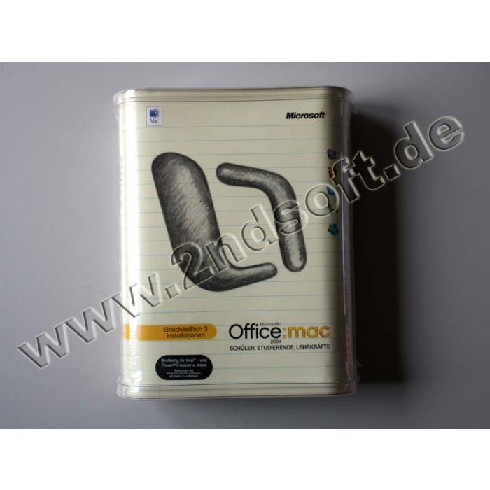 Office 2004 Standard Schulversion, englisch für MacOS X (ab 10.2.8) - neu Office 2004 Standard Schulversion, englisch für MacOS X (ab 10.2.8) - neu