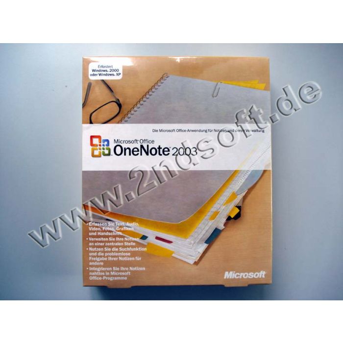 OneNote 2003 Retail Vollversion (AE), englisch - neu