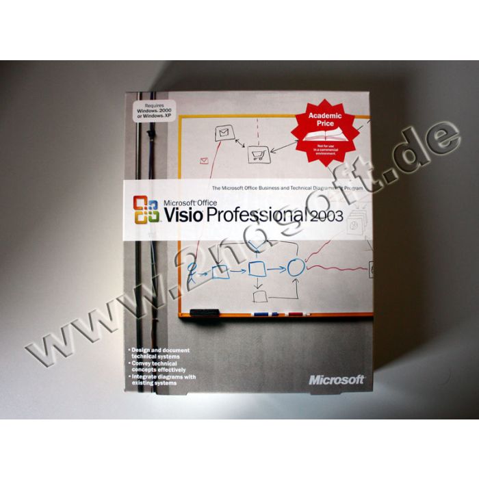 Visio 2003 Professional Vollversion (AE), englisch - neu