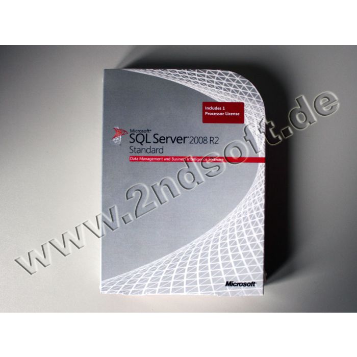 SQL Server 2008 Standard R2 mit 10 CALs Vollversion, deutsch SQL Server 2008 Standard R2 mit 10 CALs Vollversion, deutsch