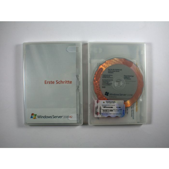 Windows 2008 Enterprise Server R2/x64, SB-Vollversion mit 25 CALs, deutsch