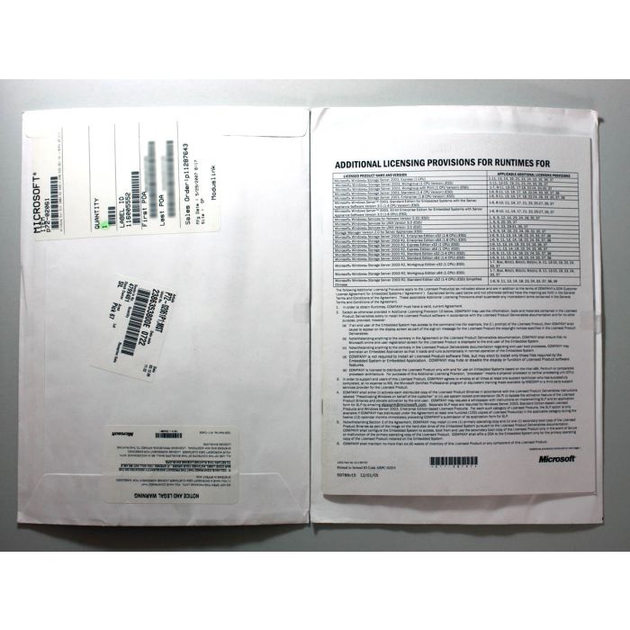 Windows 2003 Enterprise Server Edition R2 x64 mit 25 Clients (1-8 CPU), embedded - neu Windows 2003 Enterprise Server Edition R2 x64 mit 25 Clients (1-8 CPU), embedded - neu