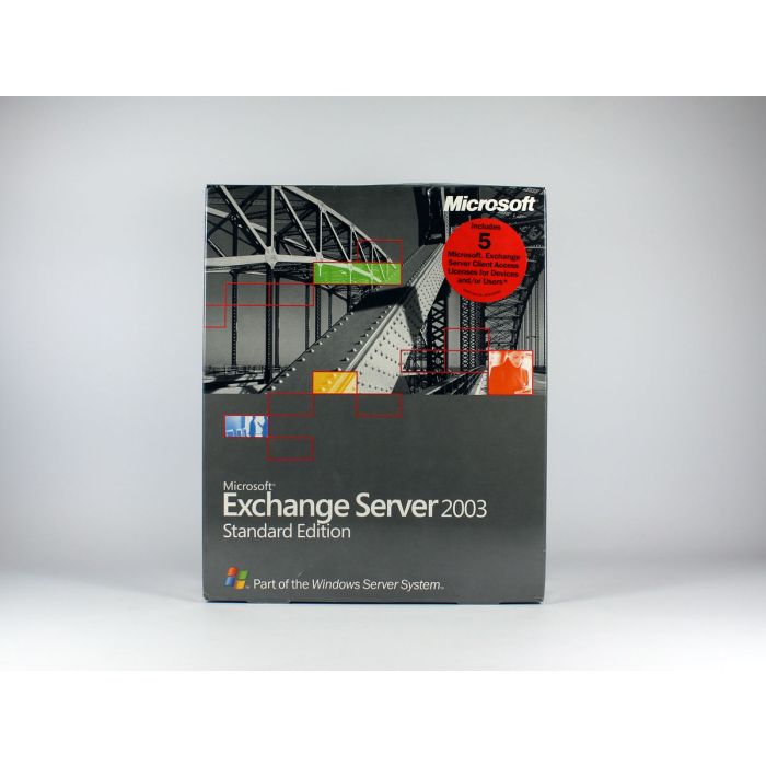 Exchange Server 2003 Standard mit 5 Clients Vollversion, englisch - neu