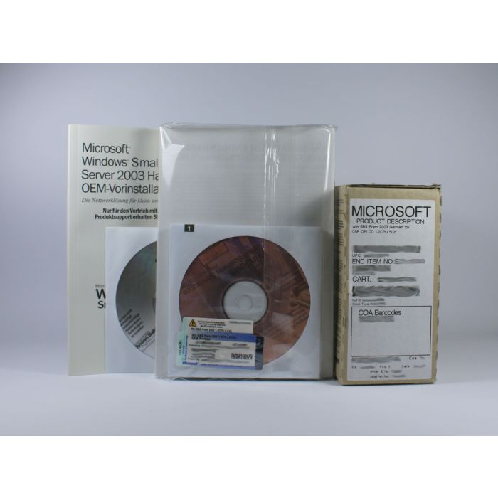 Windows Small Business Server 2003 Premium R1 mit 5 Clients OEM/OSB Vollversion, deutsch Windows Small Business Server 2003 Premium R1 mit 5 Clients OEM/OSB Vollversion, deutsch