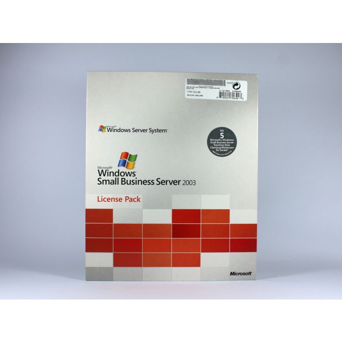 Windows Small Business Server 2003 Client Access Device Transition Pak für 5 Clients, deutsch Windows Small Business Server 2003 Client Access Device Transition Pak für 5 Clients, deutsch