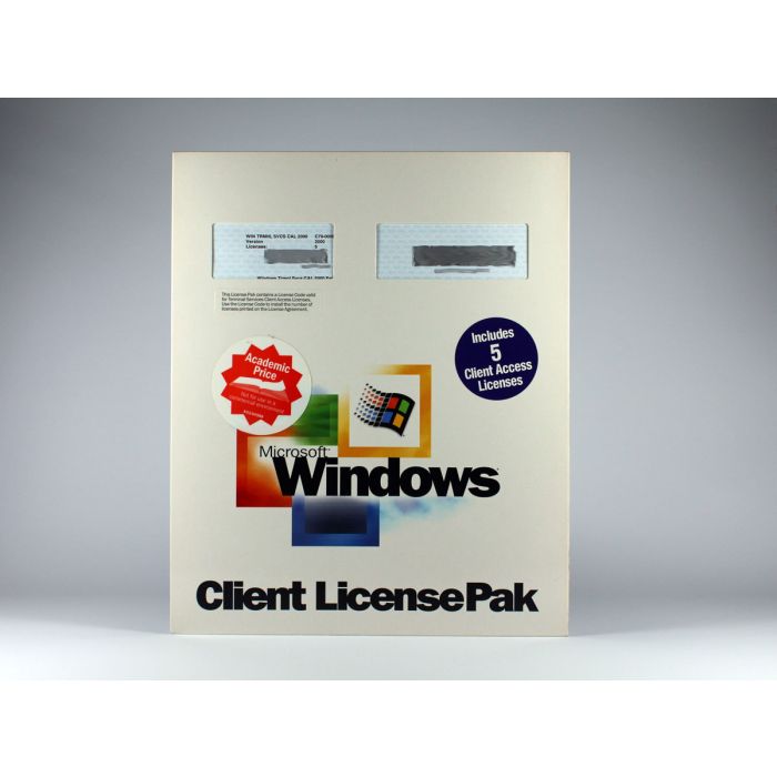 Windows 2000 Terminal Server Client Access Lizenz (Vollversion), englisch (SSL/AE/FULP) - neu