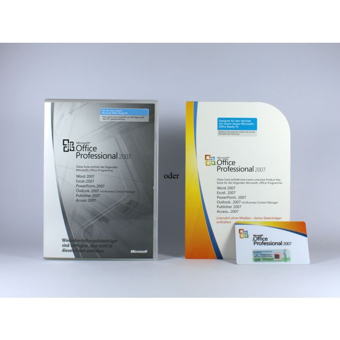 Office 2007 Professional MLK (Lizenz) - neu Office 2007 Professional MLK (Lizenz) - neu