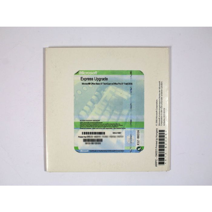 Office 2007 Basic Edition OEM Technologie-Garantie-Upgrade, deutsch Office 2007 Basic Edition OEM Technologie-Garantie-Upgrade, deutsch