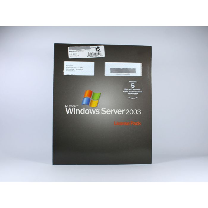 5 Zugriffslizenzen (Geräte) für Windows 2003 Server, MLP, englisch - neu 5 Zugriffslizenzen (Geräte) für Windows 2003 Server, MLP, englisch - neu