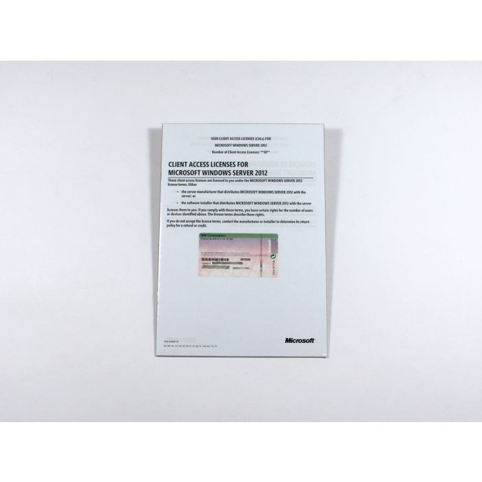 50 Zugriffslizenzen (Benutzer) für Windows 2012 Server, OEM (gelabelt) - neu 50 Zugriffslizenzen (Benutzer) für Windows 2012 Server, OEM (gelabelt) - neu