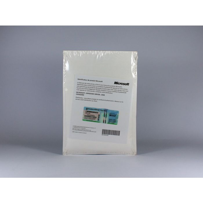 Windows 2008 Server Standard mit 5 CALs OEM/ROK für HP Vollversion, französisch - neu Windows 2008 Server Standard mit 5 CALs OEM/ROK für HP Vollversion, französisch - neu