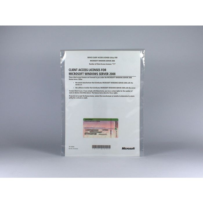 5 Zugriffslizenzen (Geräte) für Windows 2008 Server, OEM (gelabelt) - neu 5 Zugriffslizenzen (Geräte) für Windows 2008 Server, OEM (gelabelt) - neu