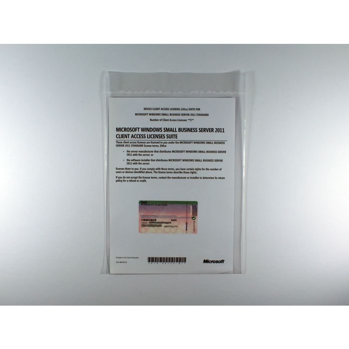 5 Zugriffslizenzen (Geräte) für Windows Small Business Server 2011 Standard, OEM (Dell) - neu