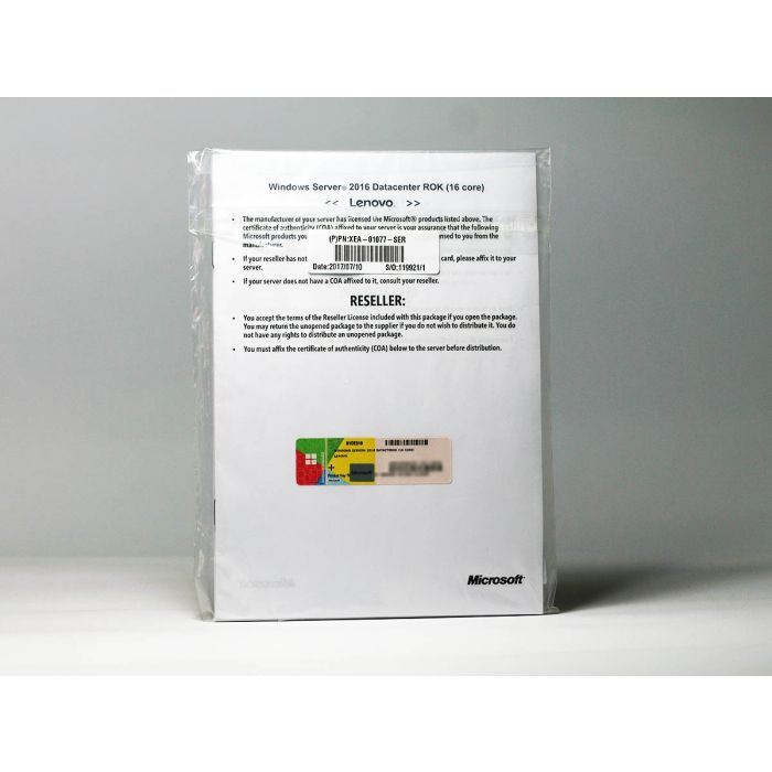 Windows 2016 Server Datacenter Edition ROK (Lenovo) multilingual (für bis zu 16 Kerne) Windows 2016 Server Datacenter Edition ROK (Lenovo) multilingual (für bis zu 16 Kerne)