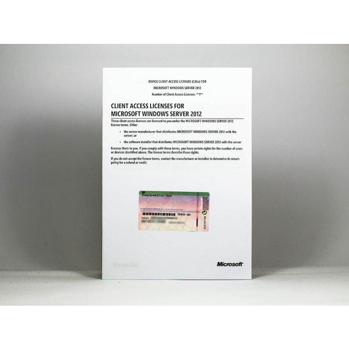 1 Zugriffslizenz (Geräte) für Windows 2012 Server, OEM (HP) - neu