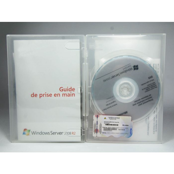 Windows 2008 Server Standard R2/x64 mit SP1 mit 5 CALs SB Vollversion, französisch Windows 2008 Server Standard R2/x64 mit SP1 mit 5 CALs SB Vollversion, französisch