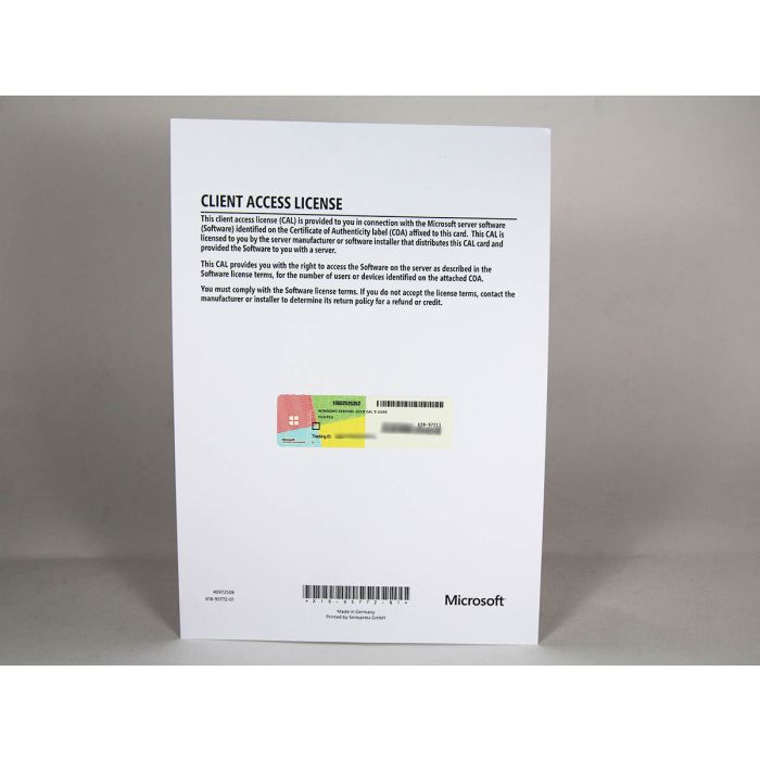 5 Zugriffslizenzen (Benutzer) für Windows 2019 Server, OEM (Fujitsu) - neu 5 Zugriffslizenzen (Benutzer) für Windows 2019 Server, OEM (Fujitsu) - neu