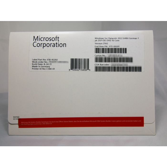 Windows 2022 Server Datacenter