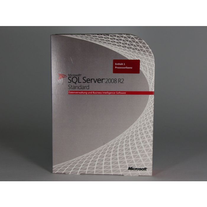 SQL Server 2008 Standard R2 mit 1-Proz.-Lizenz, Vollversion, deutsch, 1-CPU SQL Server 2008 Standard R2 mit 1-Proz.-Lizenz, Vollversion, deutsch, 1-CPU