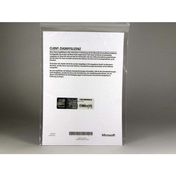 5 RDS-Zugriffslizenzen (Benutzer) für Windows 2022, Tarox-OEM 5 RDS-Zugriffslizenzen (Benutzer) für Windows 2022, Tarox-OEM