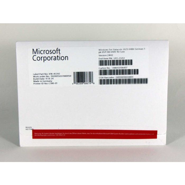 Windows 2025 Server Datacenter