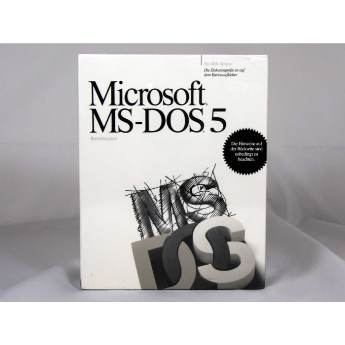 DOS 5 OEM-Vollversion, deutsch - neu DOS 5 OEM-Vollversion, deutsch - neu
