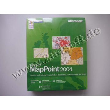MapPoint 2004 Europäische Ausgabe Update, englisch - neu