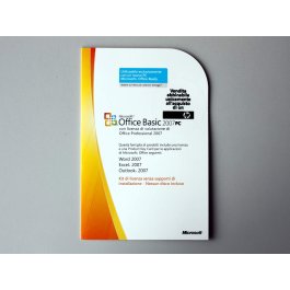 Office 2007 Basic Edition MLK (Lizenz), italienisch - neu
