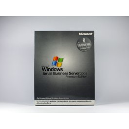 Windows Small Business Server 2003 Premium R1 mit 5 Clients Retail-Vollversion, deutsch - neu