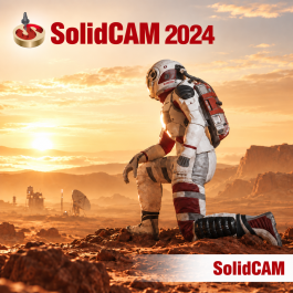 SolidCAM 2024 - 2,5D Fräsen, Variables Tieflochbohren, 3D-Fräsen HSS, Maschinen-Simulation