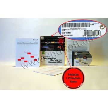 Commerce Server 2002 Std. mit 1-Proz.-Lizenz, Vollversion, deutsch