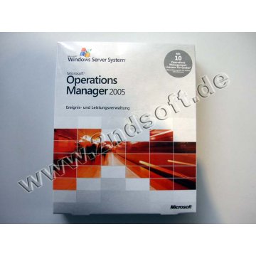 Operations Manager 2005 Enterprise Server Edition mit 10 OML (MOM) Vollversion, deutsch - neu