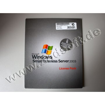 Zugriffslizenzen (Benutzer) für Windows Small Business 2003 Server