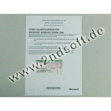 Zugriffslizenzen (Device) für Windows 2008 Server R1 / R2