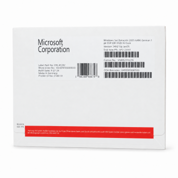 Windows 2025 Server Datacenter, Vorderseite