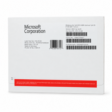 Windows 2025 Server Standard Vorderseite