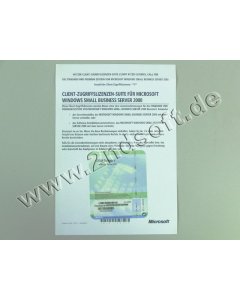 5 Zugriffslizenzen (Benutzer) für Windows Small Business Server 2008 Standard, SB - neu