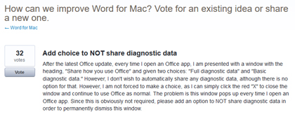 Mac und iOS: Microsoft zwingt Office-User zur Übermittlung von Diagnosedaten